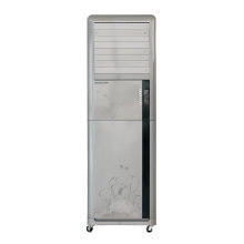 Environment protecting evaporative air cooler for outdoor or indoor use portable air cooler